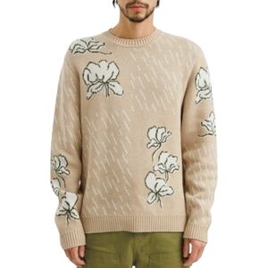 Saturdays NYC Beige Sig Zane Edition Greg Mānoa Sweater Small